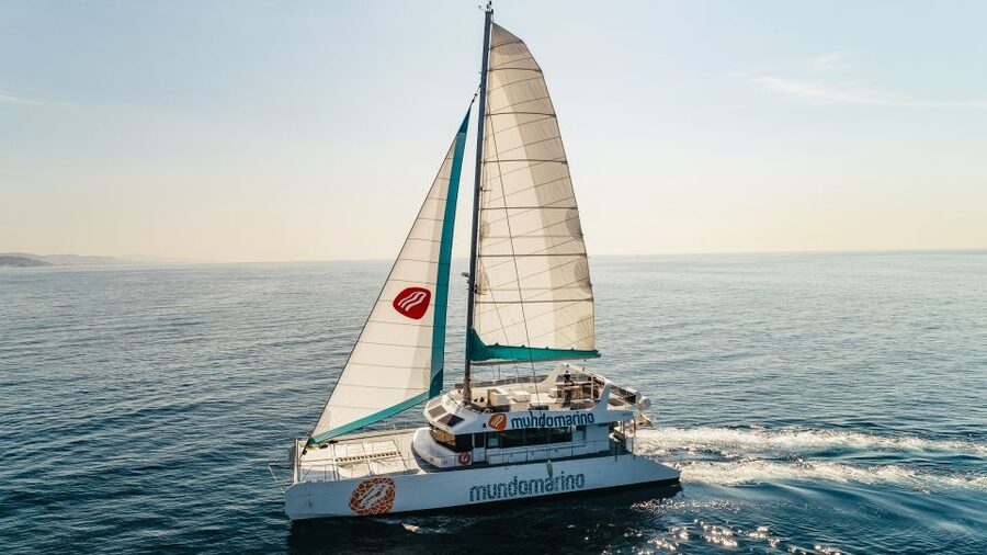 Malaga: Catamaran Sailing Cruise with Swimming & Optional DJ - Sailing, motoring, and the flexible route