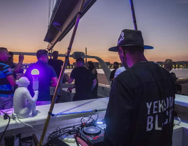 Malaga: Catamaran Sunset or Night Cruise w/ Live DJ & Drink - The sunset view from the Alboran Sea