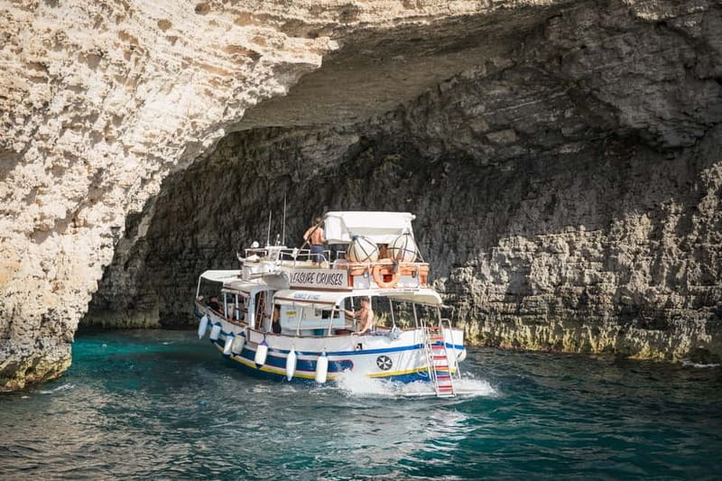 Malta: Comino, Gozo, Blue & Crystal Lagoon, and Caves Cruise - The Blue Lagoon, with one important ticket rule