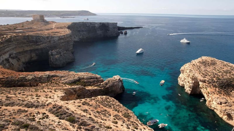 Malta: Comino, Gozo, Blue & Crystal Lagoon, and Caves Cruise - Leaving Ċirkewwa and meeting Captain George