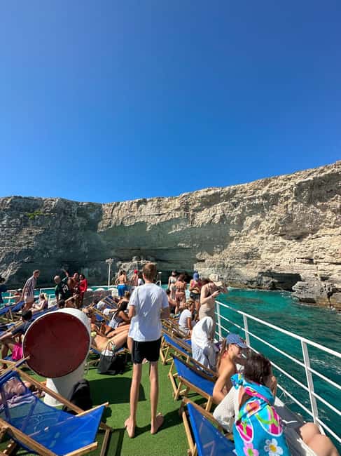 Malta: Gozo, Comino & Blue Lagoon Cruise - swim & sightsee - Food, drinks, seating, and onboard comfort