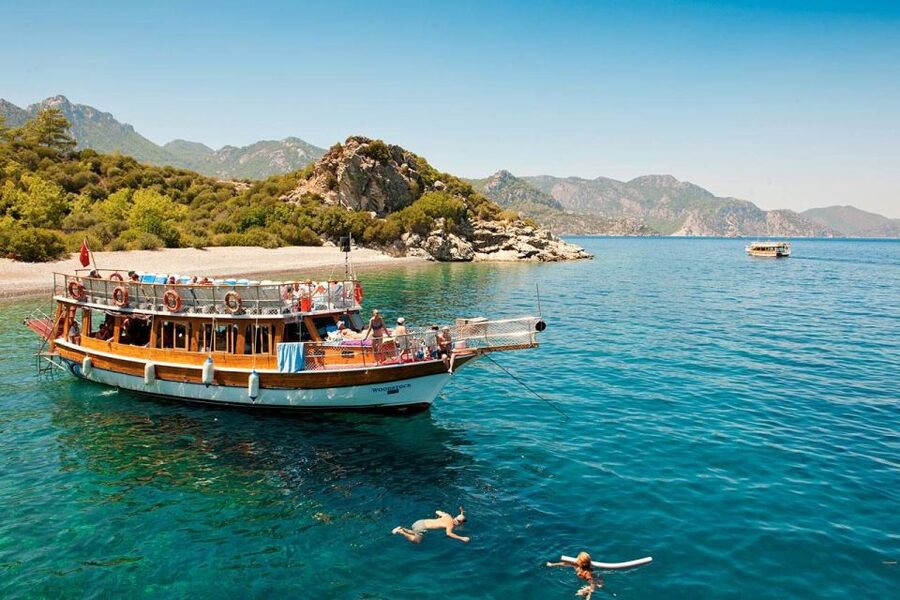 Marmaris: Boat Trip with Unlimited Drinks and BBQ Lunch - Phosphorous Cave, Also Called the Wishing Cave