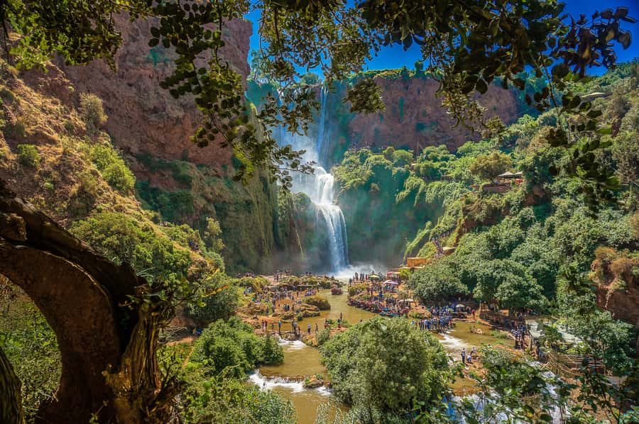 Marrakech: Day Tour to Ouzoud Waterfalls with Boat Trip - The boat ride beneath the waterfall