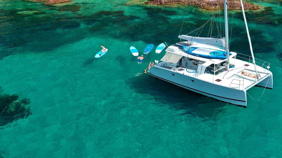 Marseille: Calanques Catamaran Tour & Standup Paddle - Leaving the Vieux-Port for a day on the sea