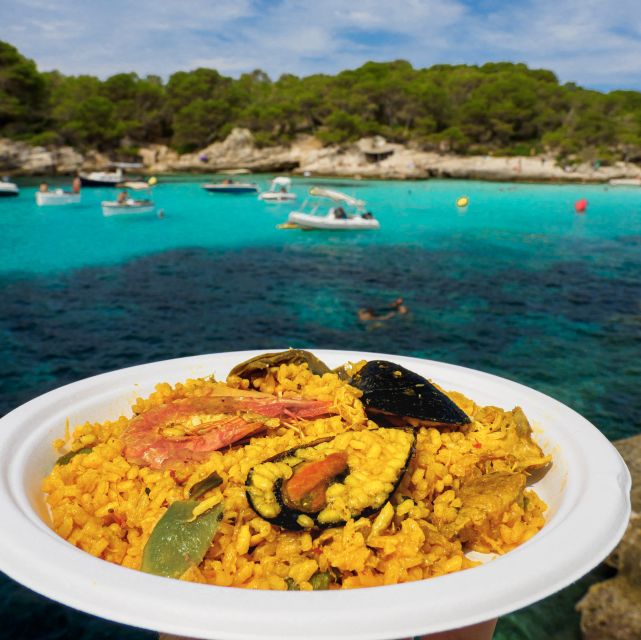 Menorca: Full-Day Boat Tour with Paella Lunch - Cala en Turqueta gives you the longest swim