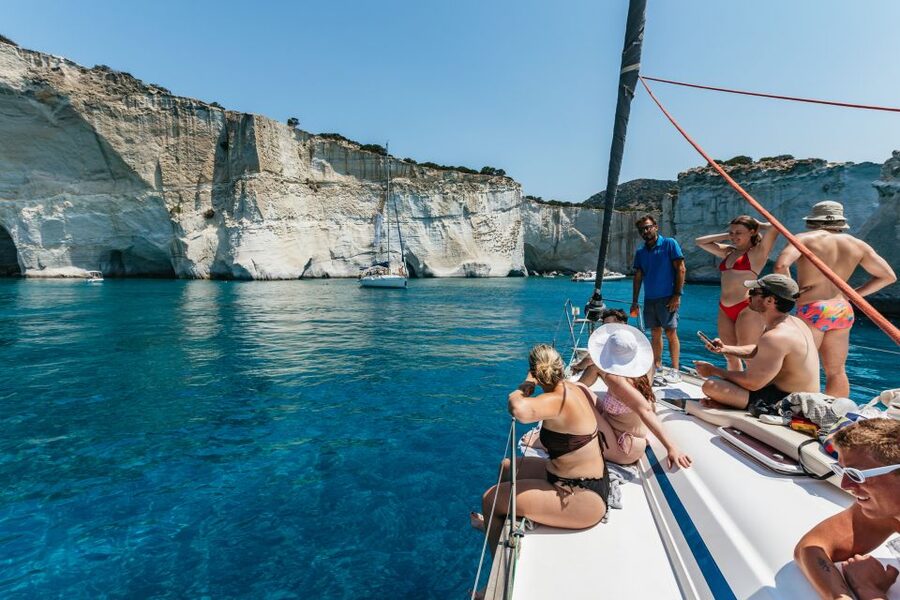 Milos: Kleftiko Cruise with Meal, Drinks and Photos at Sykia - Kleftiko gives the day its big moment