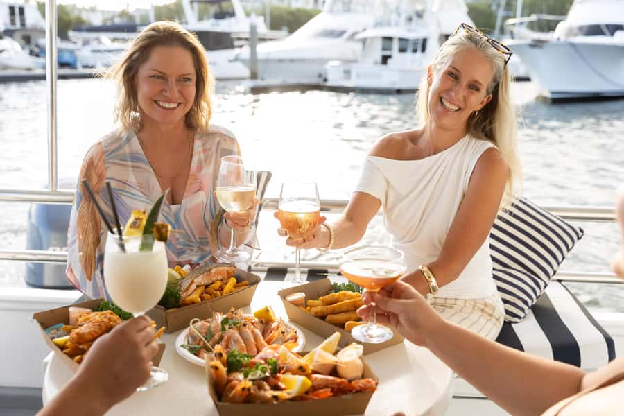 Mooloolaba: Seafood Lunch Cruise - Lunch choices: seafood, chips, prawns, or a burger