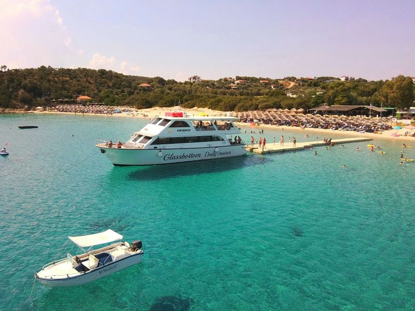 Mount Athos Glassbottom Cruise with Ammouliani Island visit - The glass-bottom view near Ouranoupoli
