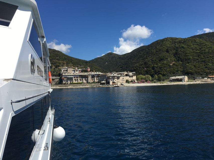 Mount Athos Glassbottom Cruise with Ammouliani Island visit - Seeing the western monasteries of Mount Athos
