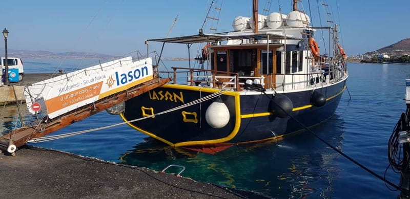 Naxos: Rina Cave-Koufonisi Cruise & Rina Cave Swim with BBQ - The day at a glance