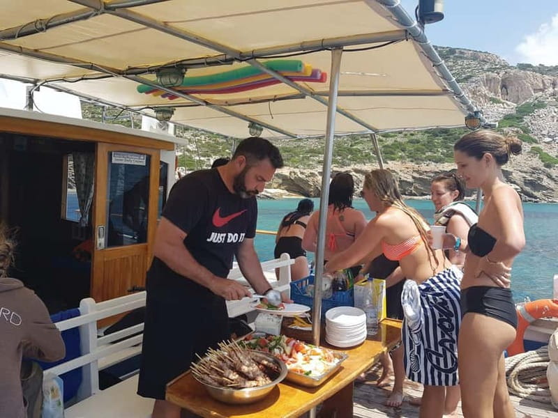 Naxos: Rina Cave-Koufonisi Cruise & Rina Cave Swim with BBQ - Setting off from Agia Anna at 9:30