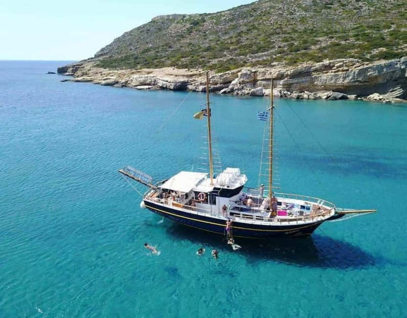 Naxos: Rina Cave-Koufonisi Cruise & Rina Cave Swim with BBQ - Kato Koufonissi: swimming first, landing second