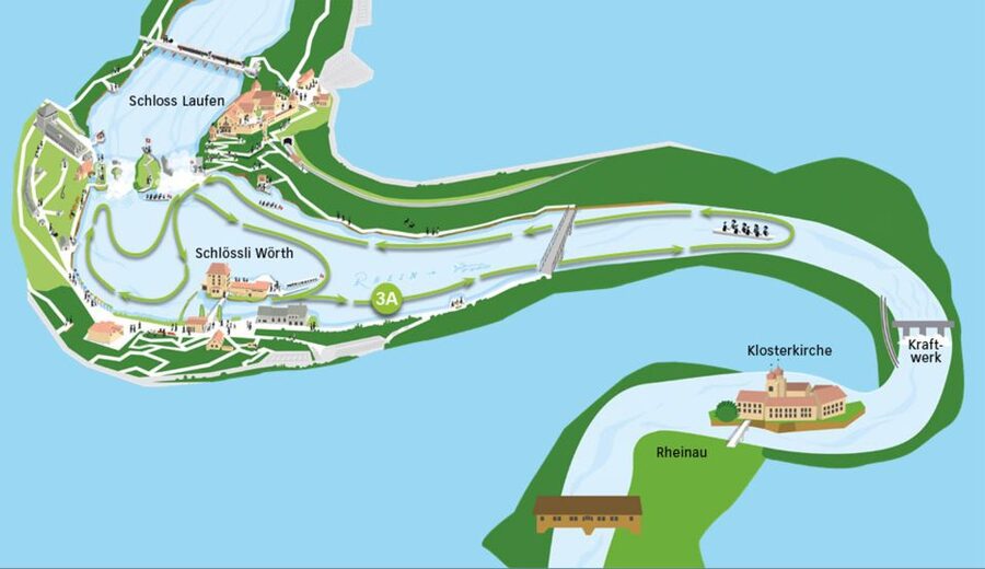 Neuhausen am Rheinfall: Rhine Falls Boat Tour - The return upstream and the roar of Rhine Falls