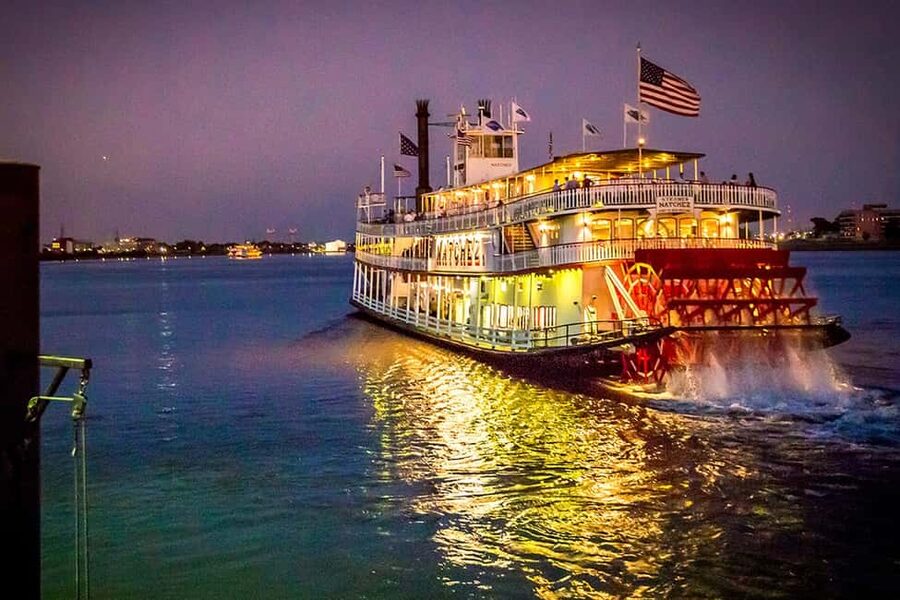 New Orleans: Evening Steamboat Jazz Cruise + Optional Dinner - Sailing from the French Quarter at 7 p.m.