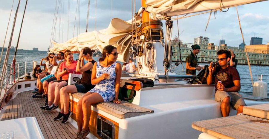 New York City: Sunset Sail Aboard a Schooner - Setting sail from Pier 62 at Chelsea Piers