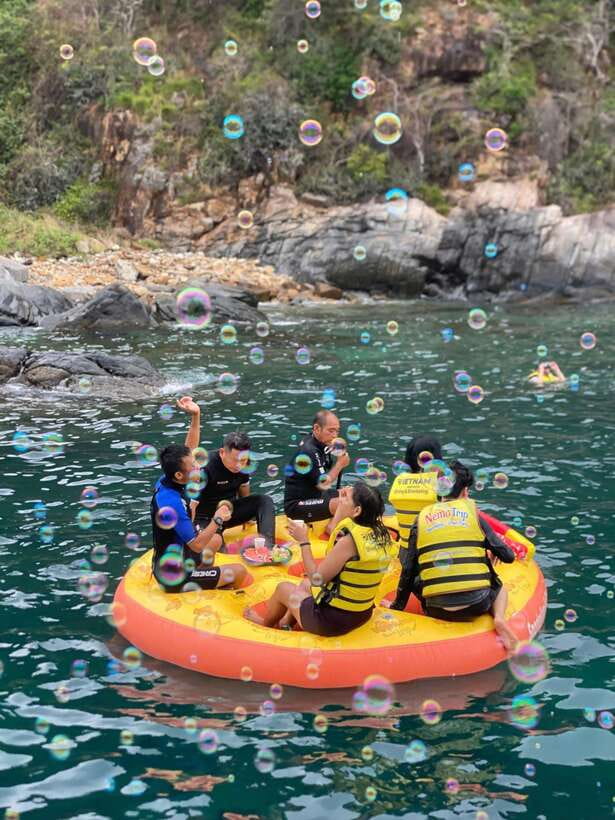 Nha Trang: Hopping Tour, Snorkeling, Boat Party, & BBQ Lunch - The 30-minute floating party