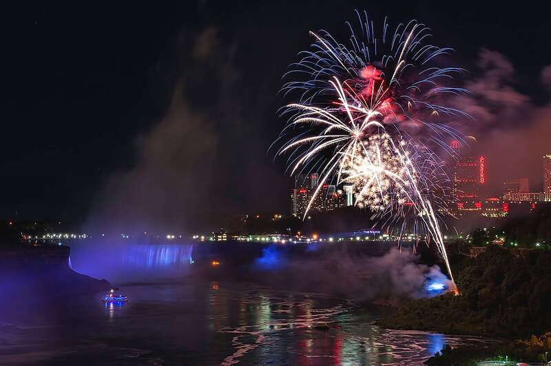 Niagara Falls, Canada: Evening Fireworks Cruise - The 40-minute route: falls first, fireworks last