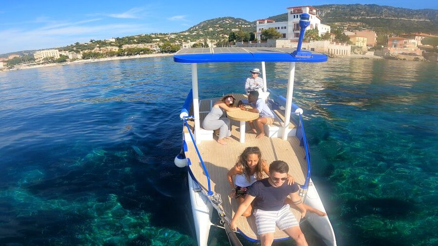 Nice: Private French Riviera Solar Boat Cruise - The unusual chance to steer the boat