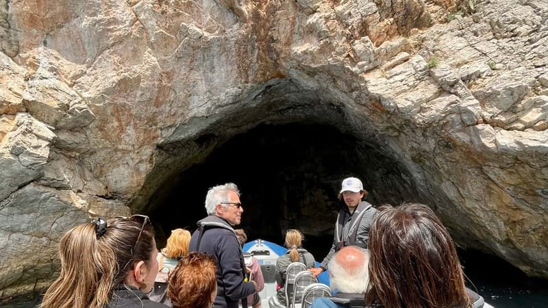 Nice: Secret Riviera Boat Tour to Mala cave with Snorkeling - Villefranche Bay from the water