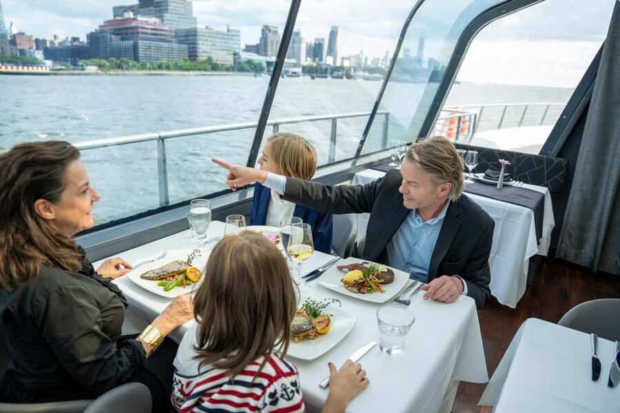 NYC: City Cruises Luxury Brunch, Lunch or Dinner Cruise - The Statue of Liberty Moment