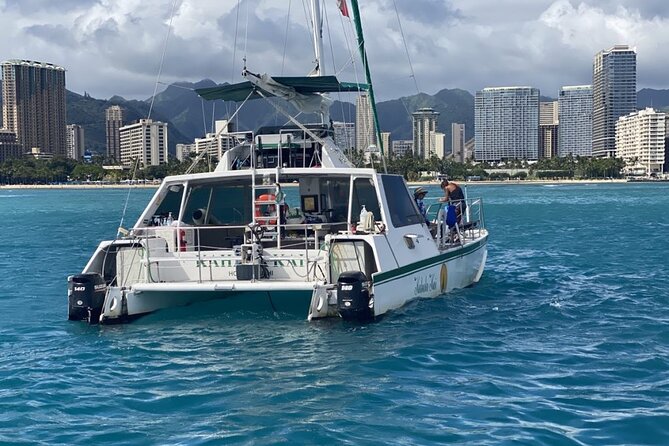 Oahu Catamaran Snorkel Tour: See Turtles 100% Guaranteed - Respecting turtles and the reef
