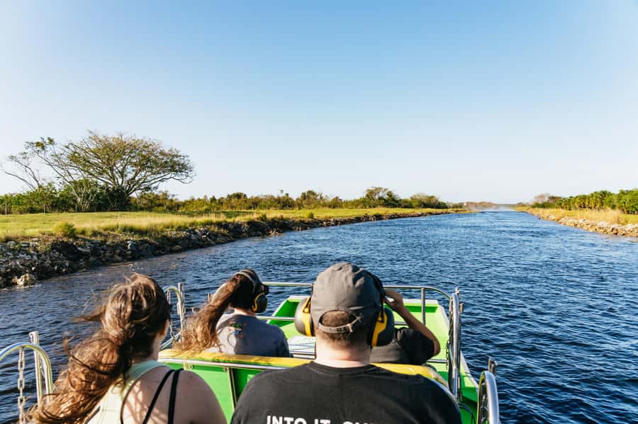 Orlando: Florida Everglades Wildlife Airboat Tour - The first rush across marsh and wet prairie