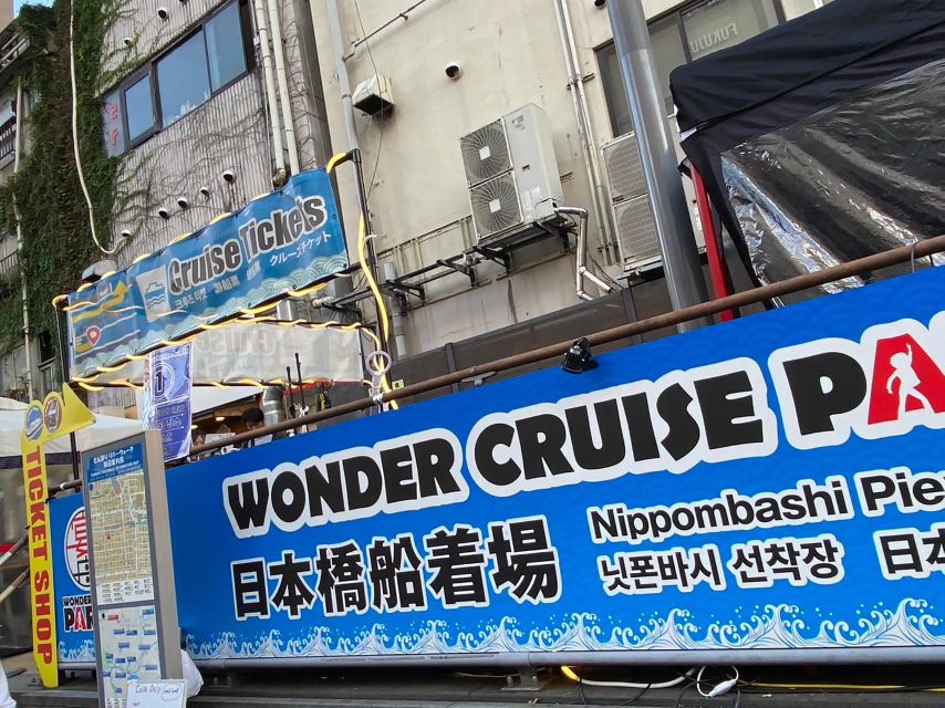 Osaka: Dotonbori District River Cruise with Drink Discount - Finding the boat at Nihonbashi Pier