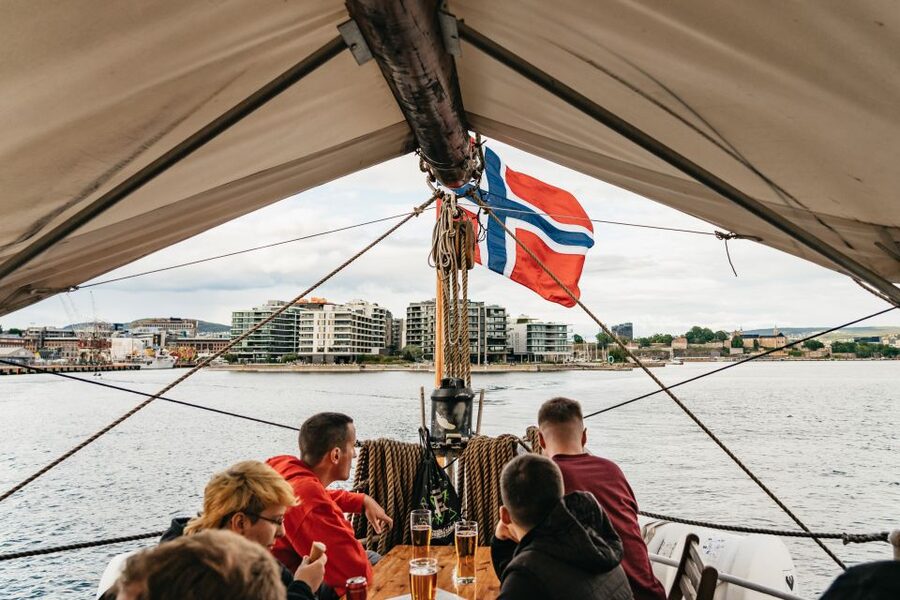 Oslo: Fjord Evening Cruise with Shrimp Buffet - A restored wooden ship with real character