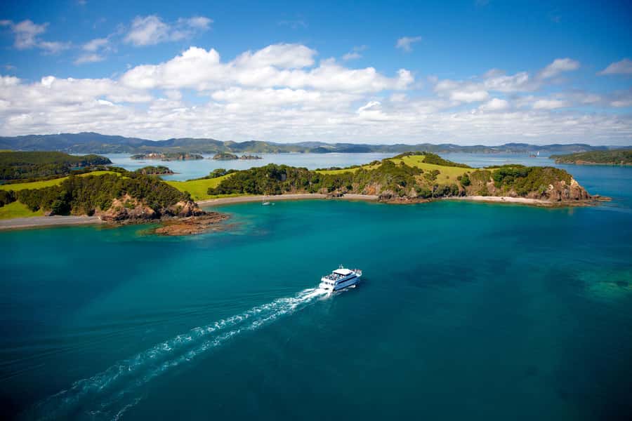 Paihia/Russell: Hole in the Rock, Dolphins & Island Cruise - One and a half hours at Otehei Bay