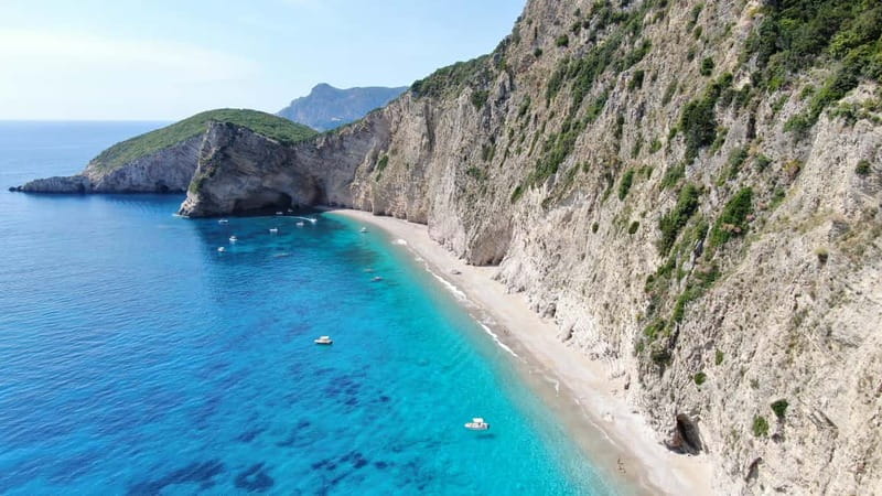 Paleokastritsa: Paradise, Yali Beach & Blue Caves Boat Tour - Three sea caves and the changing light