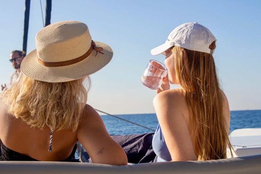 Palma: Cueva Verde and Cala Vella Catamaran Cruise with BBQ - The bar is convenient, with mixed pricing