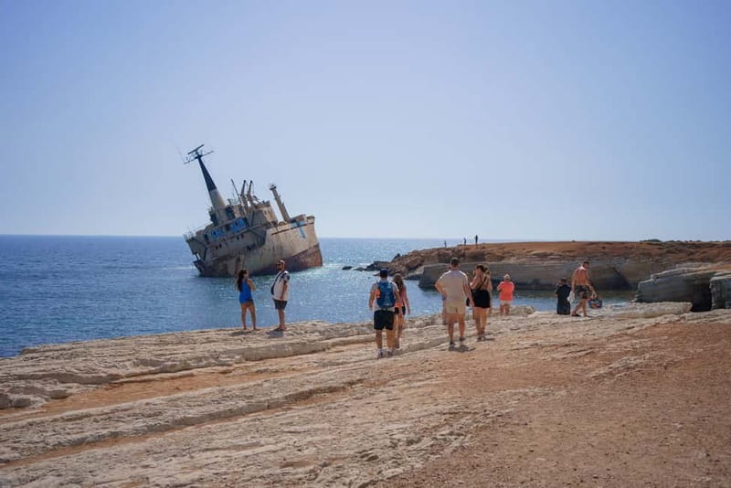 Paphos/Akamas: Blue Lagoon Bus & Boat Tour with Water Slide - Swimming at the Blue Lagoon