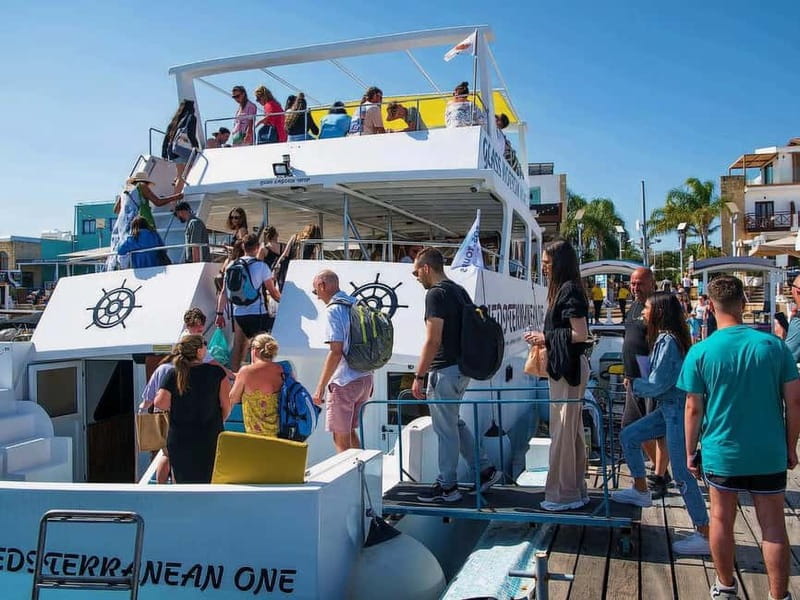 Paphos: Blue Lagoon Boat Adventure with Bus Transfer - Key points at a glance