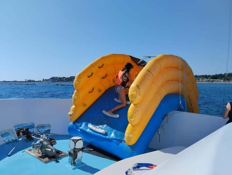 Paphos: Glass Bottom Boat Trip with Swimming or Snorkeling - The swimming stop: clear water and easy fun