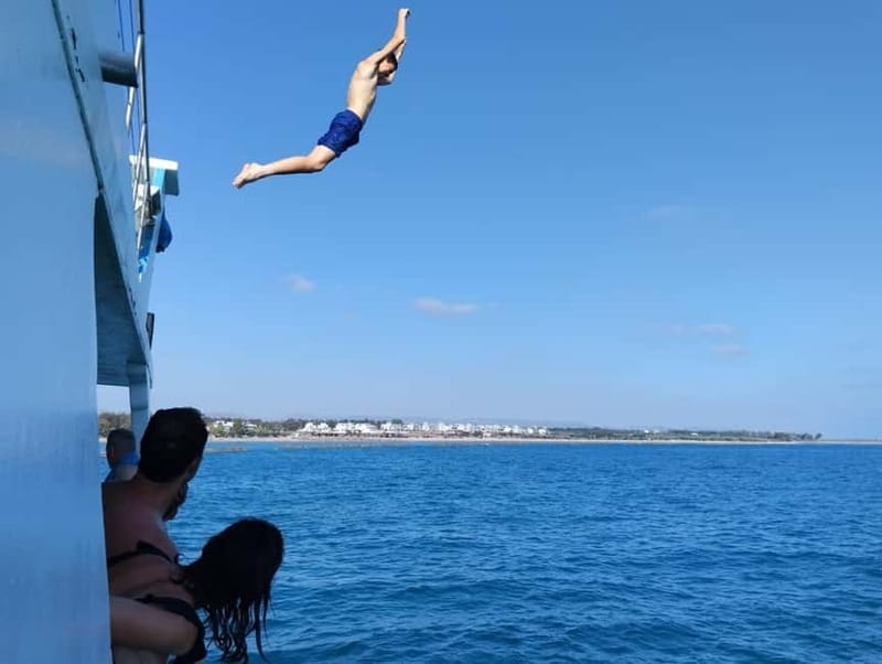 Paphos: Glass Bottom Boat Trip with Swimming or Snorkeling - Finding the boat at Paphos Harbor
