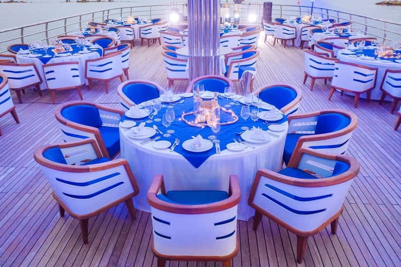 Paphos: Ocean Vision All-Inclusive Night Cruise, Dance, Show - Sunset views before the show begins