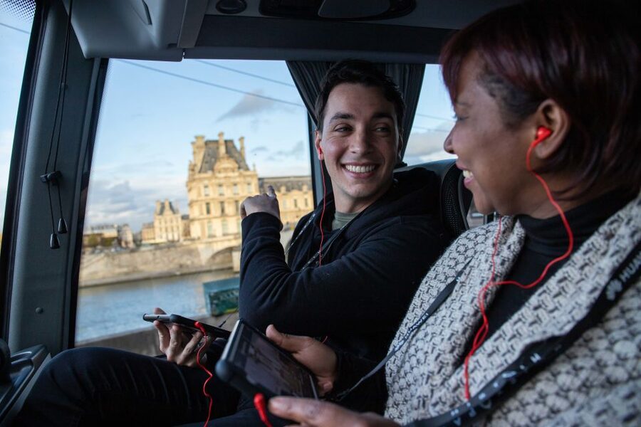 Paris: Audio-Guided Bus Tour & Seine River Cruise - The sights from the coach