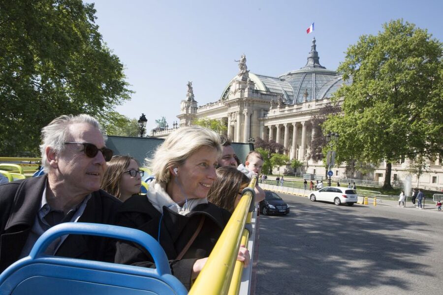 Paris: Hop-on Hop-off Bus Tour & Seine Cruise Bundle Tour - The Blue Line, stop by stop