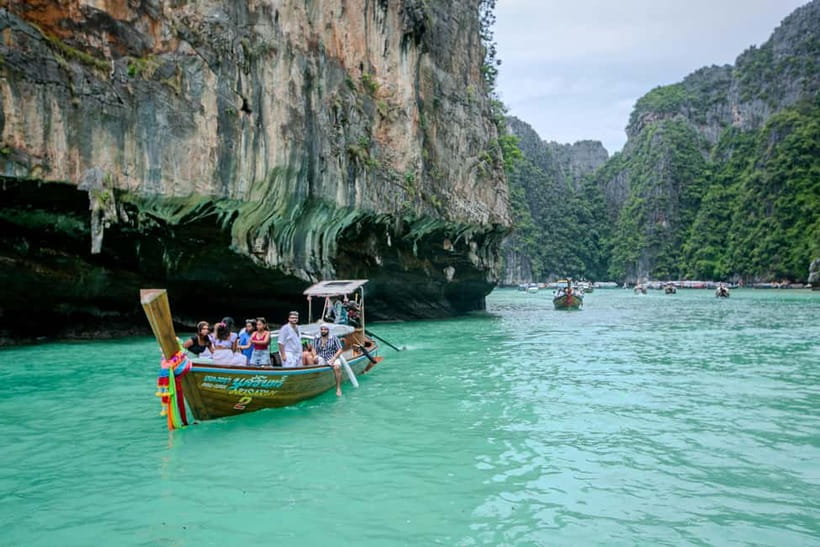 Phi Phi: 7 Island Longtail Boat Snorkeling Tour with Sunset - Shark Point and Bamboo Island