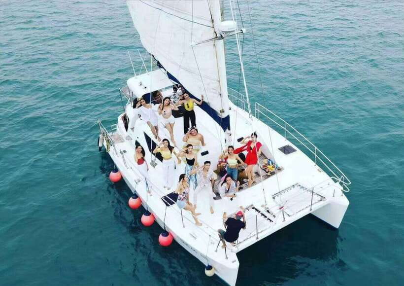 Phuket: Coral Island Catamaran Cruise with Sunset Dinner - The sunset sail toward Promthep Cape