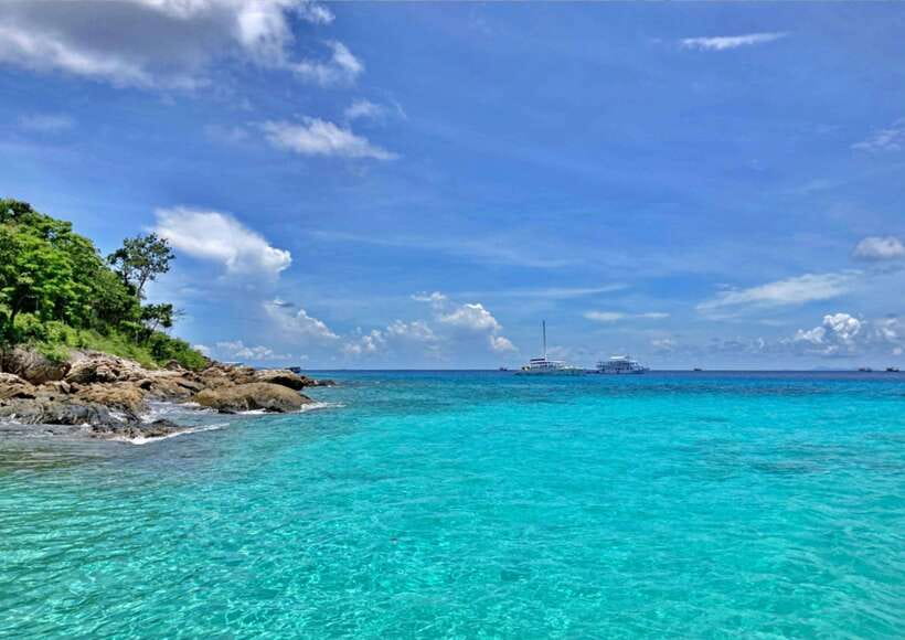 Phuket: Coral Island Catamaran Cruise with Sunset Dinner - Dinner on the boat, with realistic expectations