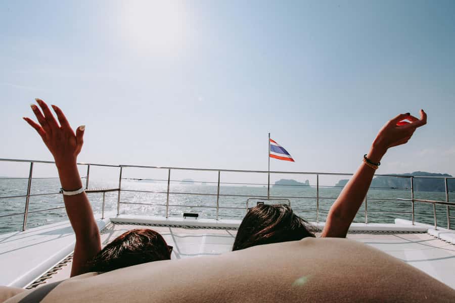 Phuket: James Bond Island and Phang Nga Bay by Premium Yacht - Sunset views from the yacht