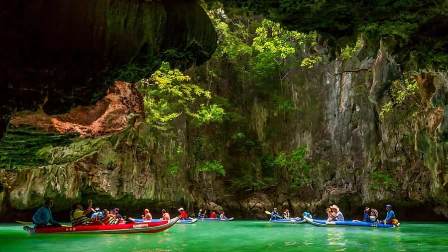 Phuket: James Bond Island Day Trip by Speed Boat with Lunch - Hong Island and the cave canoe ride