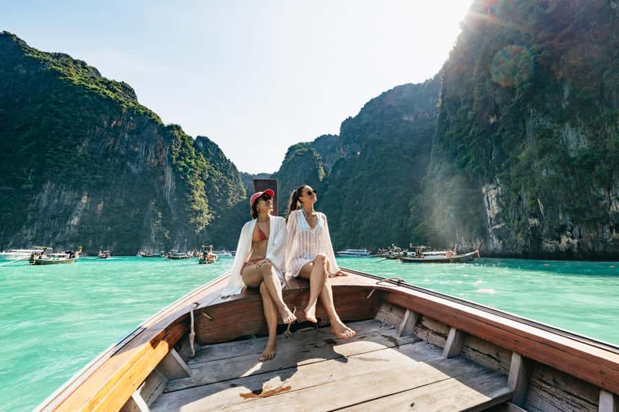 Phuket: Phi Phi Islands Day-Trip by Speed Catamaran - Maya Bay arrives late in the day
