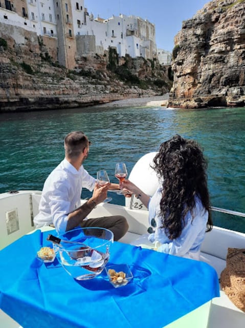 Polignano's coast and caves: a boat tour with drinks, swimming, music, and fun - Sunset departures and the best time to go