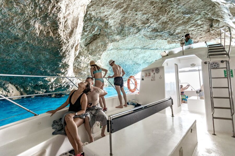Porto Vromi: Shipwreck, Caves, & White Beach Swimming Cruise - Blue Caves, Heart Cave, and Poseidon’s Profile