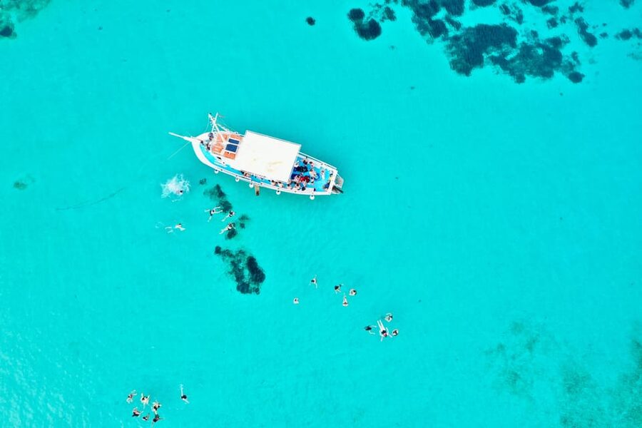 Pounta: Blue Lagoon Boat Tour - The final stop near Fira Antiparos or San Spiridon