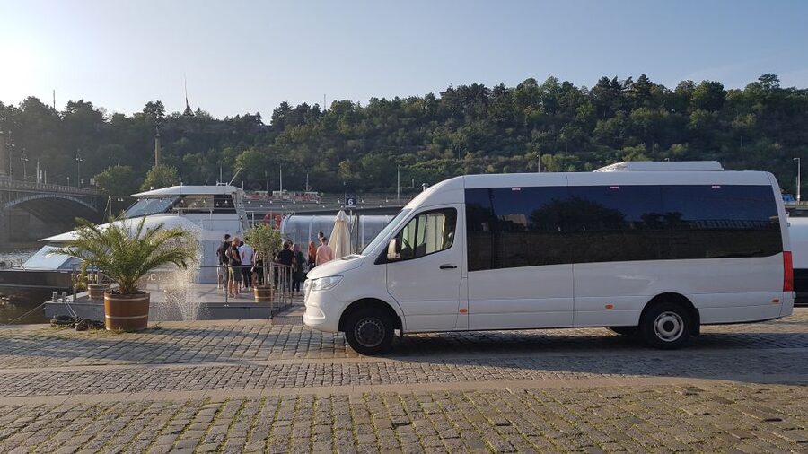 Prague: City Tour and Dinner Cruise with Hotel Pickup - Boarding the Vltava Dinner Boat