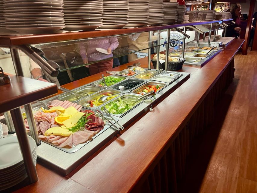Prague: Sightseeing Boat Cruise with Buffet Dinner - Rudolfinum and the central riverfront