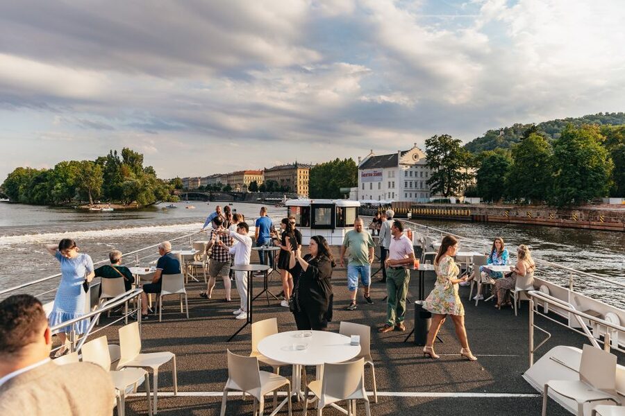 Prague: Sightseeing Dinner Cruise on Open-Top Glass Boat - Boarding at Pier 3 on the Vltava